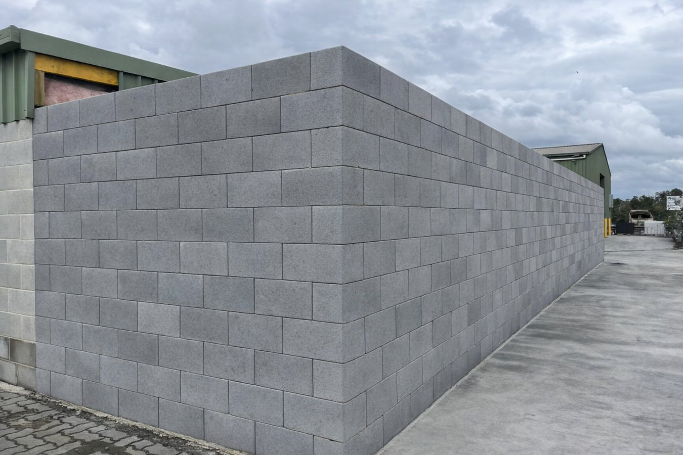 Concrete block walls
