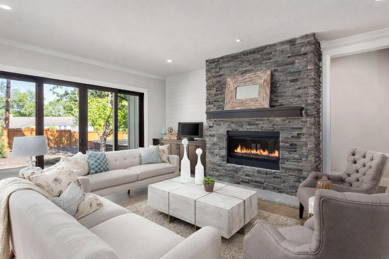 Fireplace installation